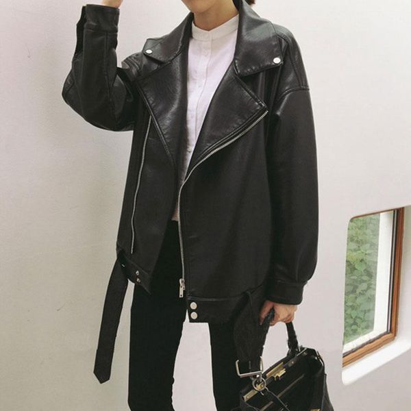 women's jackets autumn women pu leather jackers moto biker lady fake coats woman coats1, Black;brown
women's jackets autumn women pu leather jackers moto biker lady fake coats woman coats1, Black;brown