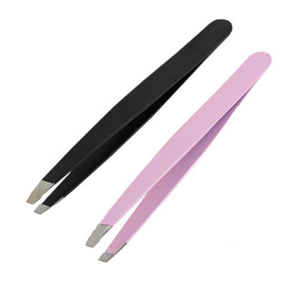 pro stainless steel slanted tip eyebrow tweezers hair removal clip makeup tool tools & stencils
pro stainless steel slanted tip eyebrow tweezers hair removal clip makeup tool tools & stencils