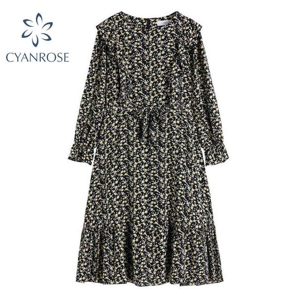 vintage palace style o neck lace up women dress flare long sleeve floral print ruffles a-line lady dresses summer vestidos 210417, Black;gray
vintage palace style o neck lace up women dress flare long sleeve floral print ruffles a-line lady dresses summer vestidos 210417, Black;gray