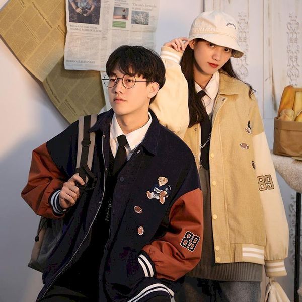 women's jackets corduroy baseball women jacket japanese bear coat cardigan zipper autumn winter loose versatile preppy harujuku female, Black;brown
women's jackets corduroy baseball women jacket japanese bear coat cardigan zipper autumn winter loose versatile preppy harujuku female, Black;brown