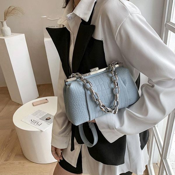 shoulder bags summer thick chain portable small bag2021 soft leather stone pattern one-shoulder messenger bag western-style clip female
shoulder bags summer thick chain portable small bag2021 soft leather stone pattern one-shoulder messenger bag western-style clip female