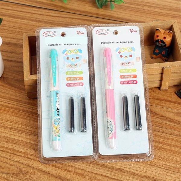 sOr5 direct liquid direct liquid ink replacement studenchange student fountain pens set one pen with 2 ink bags blue black
sOr5 direct liquid direct liquid ink replacement studenchange student fountain pens set one pen with 2 ink bags blue black