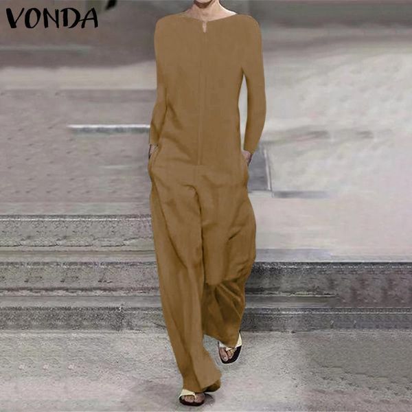 women's jumpsuits & rompers women 2021 vonda female harem pants casual long sleeve playsuits wide leg trousers pantalon plus size, Black;white
women's jumpsuits & rompers women 2021 vonda female harem pants casual long sleeve playsuits wide leg trousers pantalon plus size, Black;white
