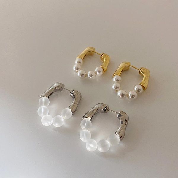 hoop & huggie origin summer unique design reflective simulation pearl earring for women girls gold silver color metallic jewelry, Golden;silver
hoop & huggie origin summer unique design reflective simulation pearl earring for women girls gold silver color metallic jewelry, Golden;silver