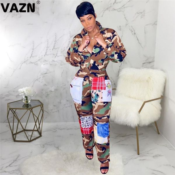 women's jumpsuits & rompers vazn gsmr19401 design street club camouflage lady jumpsuit v-neck sleeveless long pant wind, Black;white
women's jumpsuits & rompers vazn gsmr19401 design street club camouflage lady jumpsuit v-neck sleeveless long pant wind, Black;white