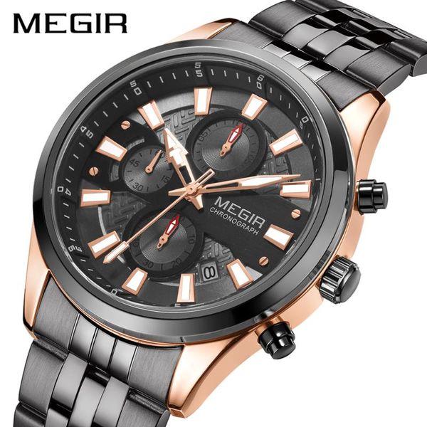 wristwatches megir quartz watches men rose gold sport waterproof chronograph date male business clock relogios masculino, Slivery;brown
wristwatches megir quartz watches men rose gold sport waterproof chronograph date male business clock relogios masculino, Slivery;brown