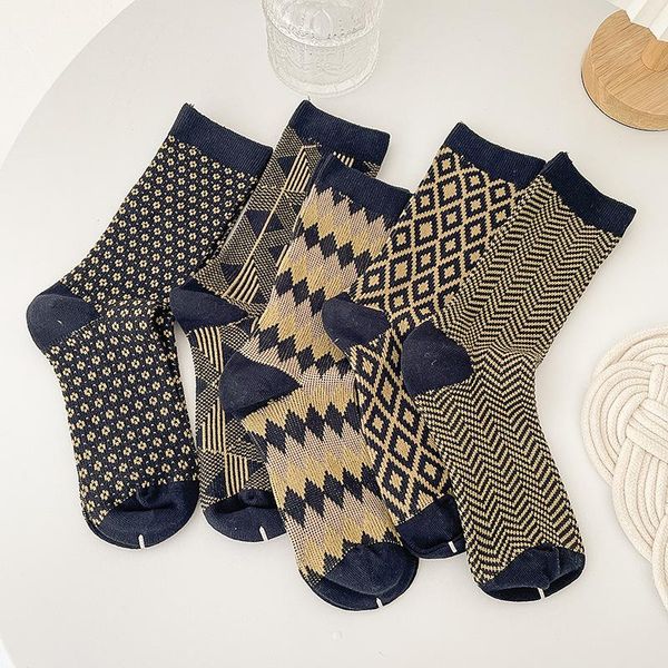 men's socks 1 pair and women's socks, tube cotton double needles, autumn winter stripes, college style retro stockings, Black
men's socks 1 pair and women's socks, tube cotton double needles, autumn winter stripes, college style retro stockings, Black