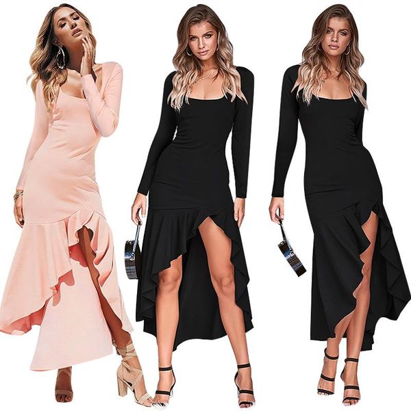 casual dresses z-zoux women dress square collar long sleeve mermaid high waist black maxi asymmetry hem plus size, Black;gray
casual dresses z-zoux women dress square collar long sleeve mermaid high waist black maxi asymmetry hem plus size, Black;gray