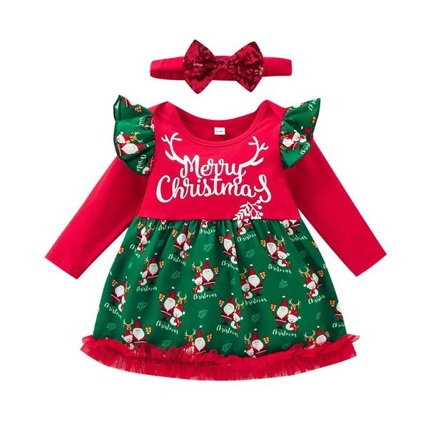girl's dresses christmas dress for girls toddler baby kids print patchwork long sleeve princess dress+headband winter clothes, Red;yellow
girl's dresses christmas dress for girls toddler baby kids print patchwork long sleeve princess dress+headband winter clothes, Red;yellow