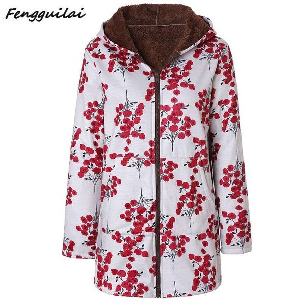 women's jackets winter 5xl plus size women thick warm coats female retro printed loose coat casual hooded outwear fleece, Black;brown
women's jackets winter 5xl plus size women thick warm coats female retro printed loose coat casual hooded outwear fleece, Black;brown
