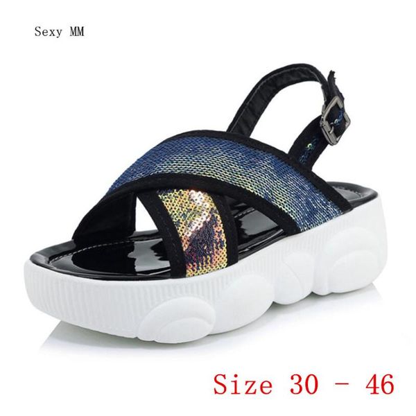 women platform sandals low high heel shoes slippers woman gladiator small plus size 30 - 40 41 42 43 44 45 46, Black
women platform sandals low high heel shoes slippers woman gladiator small plus size 30 - 40 41 42 43 44 45 46, Black