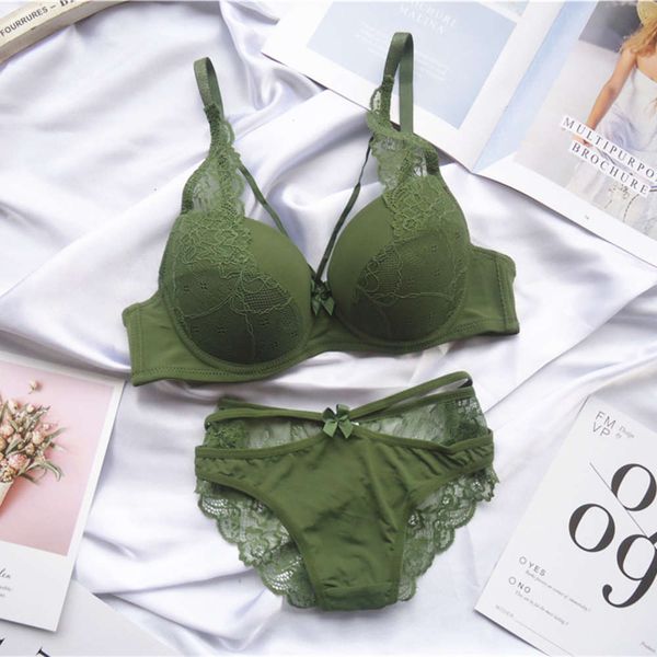 avocado green large girls lace bra set de cup fat mm gather adjustment underwear, Red;black
avocado green large girls lace bra set de cup fat mm gather adjustment underwear, Red;black