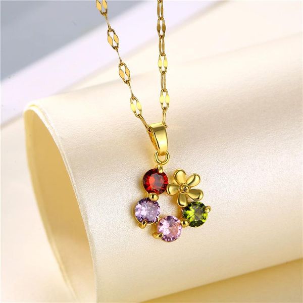 pendant necklaces cute flower necklace zircon little gold fashion choker not fade, Silver
pendant necklaces cute flower necklace zircon little gold fashion choker not fade, Silver