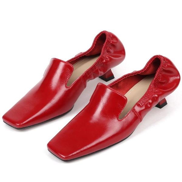 dress shoes 2021 spring women's genuine leather pumps kitten heel square toe ol style elegant ladies elastic slip-on evening, Black
dress shoes 2021 spring women's genuine leather pumps kitten heel square toe ol style elegant ladies elastic slip-on evening, Black