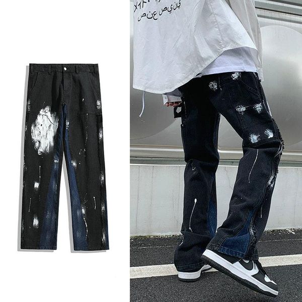 men's jeans spring autumn men streetwear casual for 2021 fashion straight denim pants, Blue
men's jeans spring autumn men streetwear casual for 2021 fashion straight denim pants, Blue