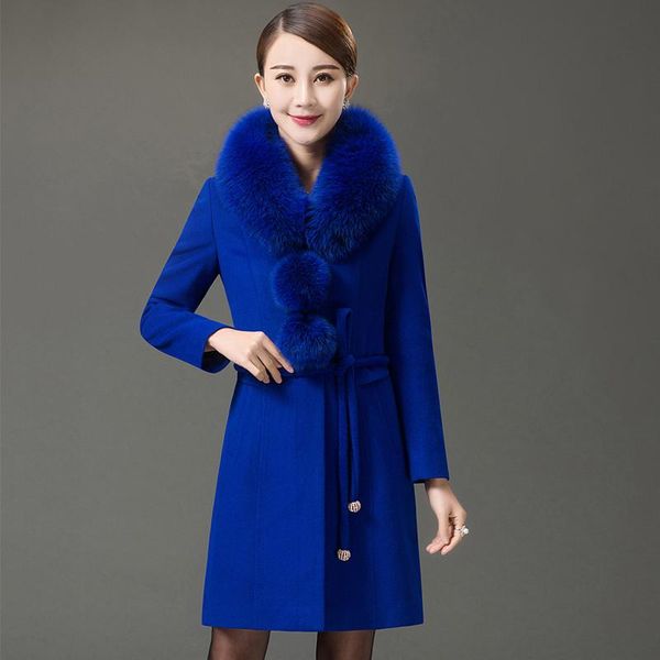 women's wool & blends tide autumn winter women fashion large fur collar long single-breasted woolen cashmere coat lady plus size 5xl 29, Black
women's wool & blends tide autumn winter women fashion large fur collar long single-breasted woolen cashmere coat lady plus size 5xl 29, Black
