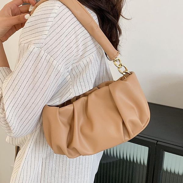 pleated pu leather underarm bags for women 2021 solid color shoulder ladies fashion designer simple chain tote handbag totes
pleated pu leather underarm bags for women 2021 solid color shoulder ladies fashion designer simple chain tote handbag totes
