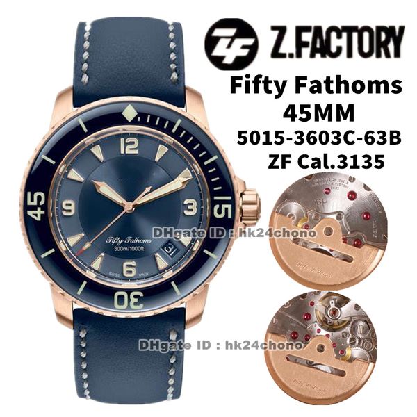 zf factory watches 5015-3603c-63b fifty fathoms 45mm rose gold cal.1315 autoamtic mens watch sapphire bezel blue dial canvas strap sports ge, Slivery;brown
zf factory watches 5015-3603c-63b fifty fathoms 45mm rose gold cal.1315 autoamtic mens watch sapphire bezel blue dial canvas strap sports ge, Slivery;brown