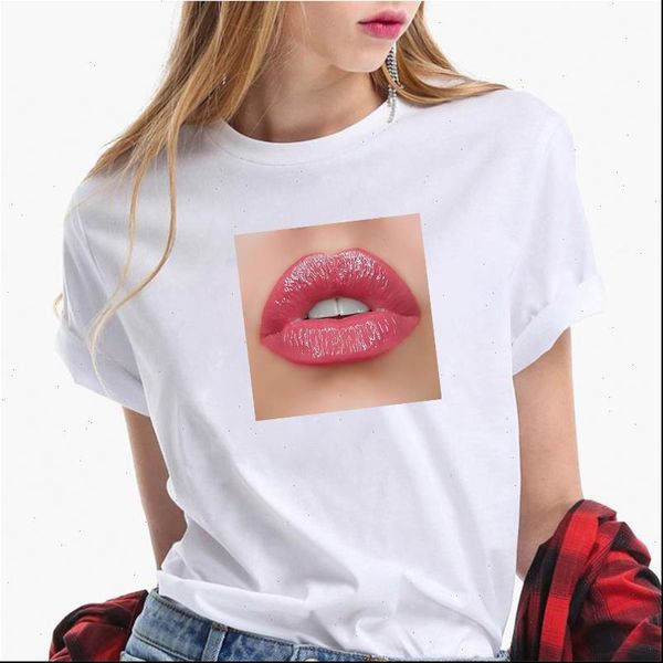 fashion women t shirts summer plus size pink lip print graphic tees streetwear harajuku female, White
fashion women t shirts summer plus size pink lip print graphic tees streetwear harajuku female, White