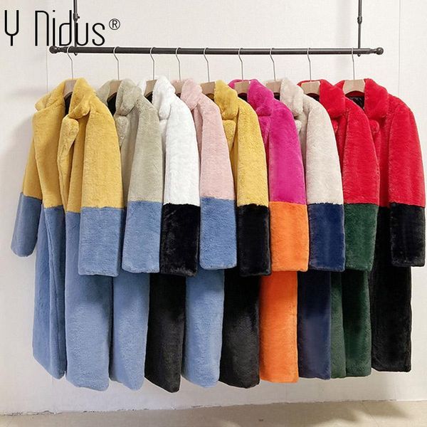 women's fur & faux women coat winter thick warm plus size luxury long lapel overcoat plush coats skrg, Black
women's fur & faux women coat winter thick warm plus size luxury long lapel overcoat plush coats skrg, Black