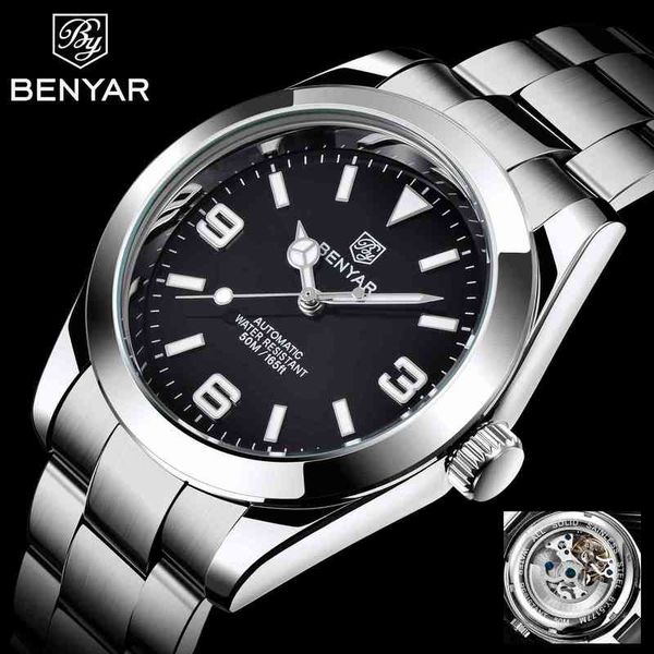 watches benyar 2021 new automatic men luxury brand waterproof fashion lighting mechanical reloj hombre relogio masculino, Slivery;brown
watches benyar 2021 new automatic men luxury brand waterproof fashion lighting mechanical reloj hombre relogio masculino, Slivery;brown