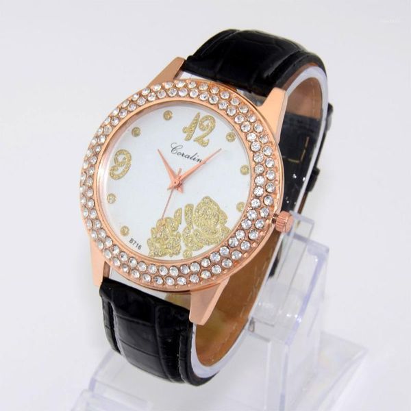 wristwatches large dial fashion casual rose crystal flowers women leather band quartz watches, Slivery;brown
wristwatches large dial fashion casual rose crystal flowers women leather band quartz watches, Slivery;brown