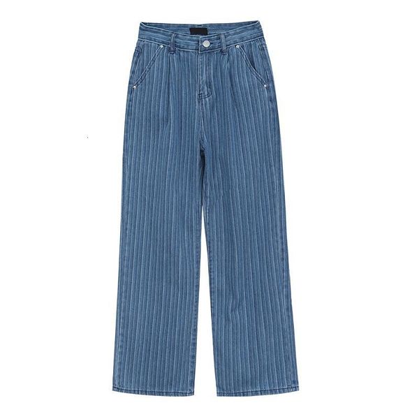 women's jeans vertical striped jeans, high waist, loose, thin, casual, all-match straight wide-leg pants, tide autumn, Blue
women's jeans vertical striped jeans, high waist, loose, thin, casual, all-match straight wide-leg pants, tide autumn, Blue