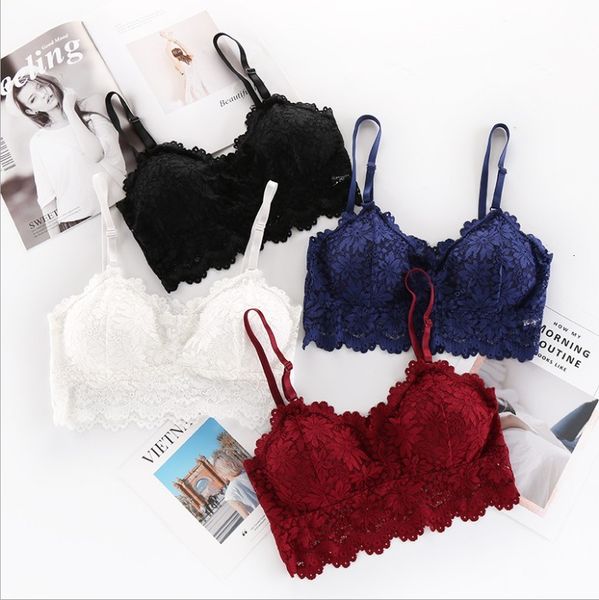 women's t-shirt 2021030459 french style bralette seamless deep v lace bra wireless thin underwear lingerie soft push up bras, White
women's t-shirt 2021030459 french style bralette seamless deep v lace bra wireless thin underwear lingerie soft push up bras, White