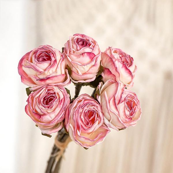decorative flowers & wreaths simulation 6 heads roasted side rose artificial decoration home table wedding bouquet fake roses
decorative flowers & wreaths simulation 6 heads roasted side rose artificial decoration home table wedding bouquet fake roses