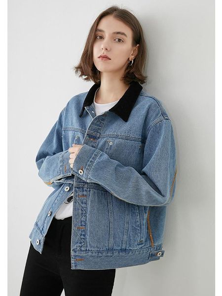 women's jackets invierno ropa mujer 2021 women spring autumn vintage brief casual loose 100%cotton short denim jacket jaqueta moda femi, Black;brown
women's jackets invierno ropa mujer 2021 women spring autumn vintage brief casual loose 100%cotton short denim jacket jaqueta moda femi, Black;brown