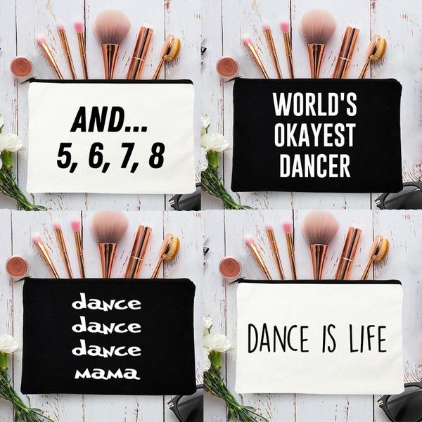 cosmetic bags & cases dance is life women canvas bag casual fashion zipper makeup pouch handbag lipstick storage organizer female gifts
cosmetic bags & cases dance is life women canvas bag casual fashion zipper makeup pouch handbag lipstick storage organizer female gifts