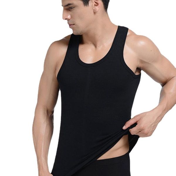 men' tank men' cotton vest cozy home sleep tees shirts solid elastic undershirts singlets tight underwear gym sleeveless top, White;black
men' tank men' cotton vest cozy home sleep tees shirts solid elastic undershirts singlets tight underwear gym sleeveless top, White;black