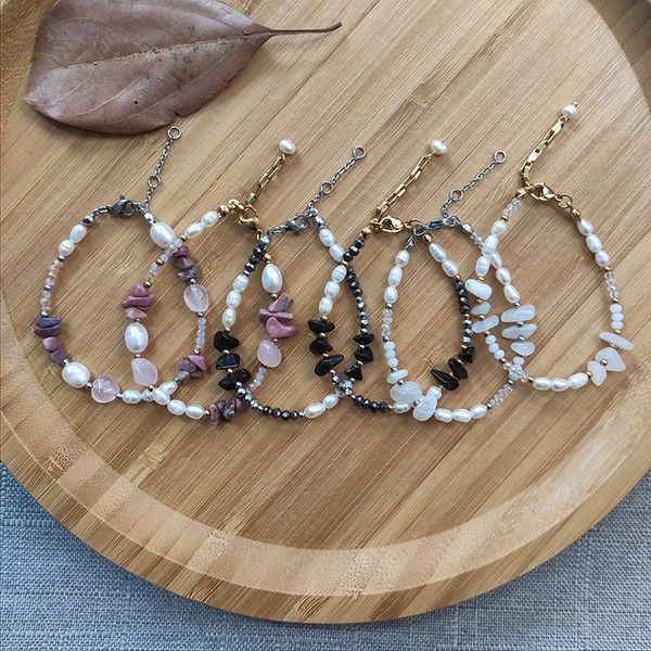 exquisite arm accessories real pearl beaded bangle couple bracelet birthday gift for friends stainless steel chain charm bracel, Golden;silver
exquisite arm accessories real pearl beaded bangle couple bracelet birthday gift for friends stainless steel chain charm bracel, Golden;silver