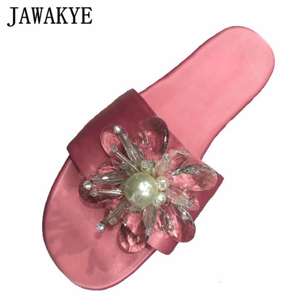 jawakye rhinestone flower slippers woman pink satin open toe flat beach sweet pearl fairy party shoes for girls, Black
jawakye rhinestone flower slippers woman pink satin open toe flat beach sweet pearl fairy party shoes for girls, Black