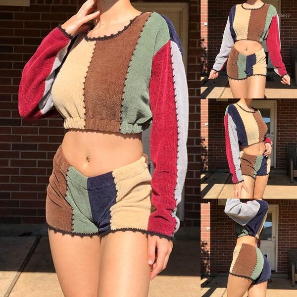 women's tracksuits autumn 2pcs women ladies color block outfitsclothing sets female retro long sleeve o-neck sweatshirts pullovers shor, Gray
women's tracksuits autumn 2pcs women ladies color block outfitsclothing sets female retro long sleeve o-neck sweatshirts pullovers shor, Gray