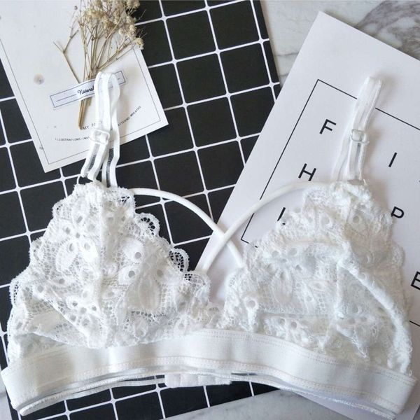 floral embroidered lace lingerie bras for women bralette tube invisible bra transparent hollow out brassiere, Black;white
floral embroidered lace lingerie bras for women bralette tube invisible bra transparent hollow out brassiere, Black;white