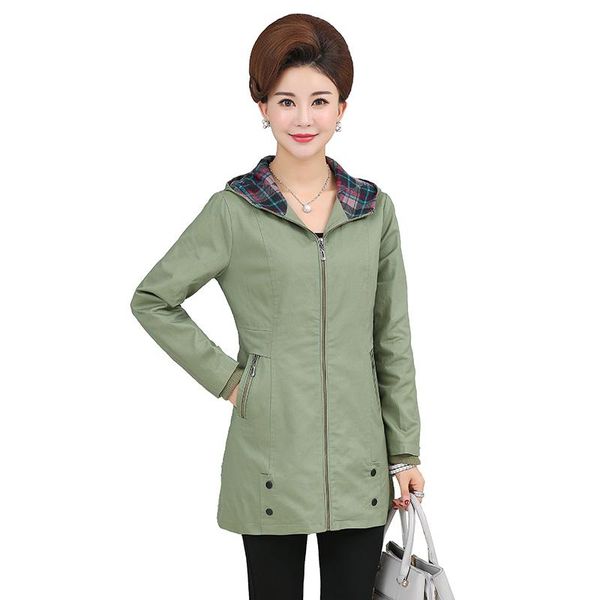women's trench coats fashion cotton hooded women windbreakers coat 2021 spring autumn large size leisure middle age clothing, Tan;black
women's trench coats fashion cotton hooded women windbreakers coat 2021 spring autumn large size leisure middle age clothing, Tan;black
