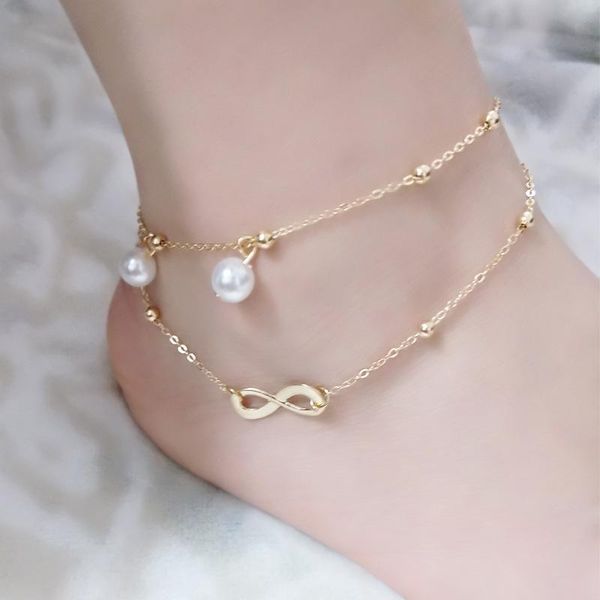 anklets female alloy chain unlimited double pearl ankle bracele jewelry foot jewelry180510-1, Red;blue
anklets female alloy chain unlimited double pearl ankle bracele jewelry foot jewelry180510-1, Red;blue