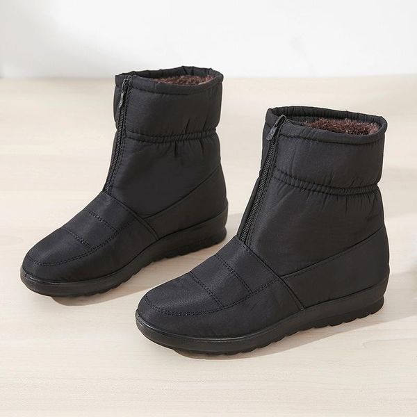 boots warm winter women shoes 2021 zip rain ankle waterproof snow fashion solid mother ladies, Black
boots warm winter women shoes 2021 zip rain ankle waterproof snow fashion solid mother ladies, Black