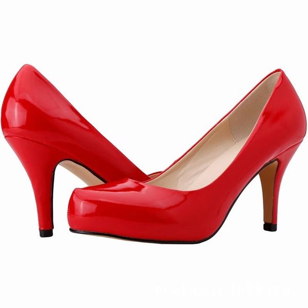 dress shoes 2021 spring autumn casual women's thin high heels pumps office & career party round toe patent leather 8cm slip on, Black
dress shoes 2021 spring autumn casual women's thin high heels pumps office & career party round toe patent leather 8cm slip on, Black