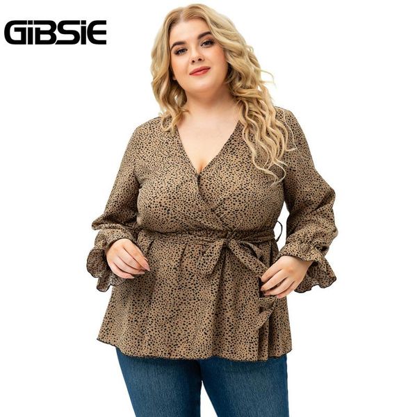 plus size t-shirt gibsie dalmatian print deep v neck belted blouse women 4xl 5xl autumn casual long sleeve blouses 2021, Black
plus size t-shirt gibsie dalmatian print deep v neck belted blouse women 4xl 5xl autumn casual long sleeve blouses 2021, Black