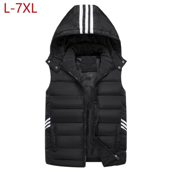 men's vests men winter plus large size 7xl vest hat detachable waistcoat warm thicken sleeveless jackets unloading parka coat for unise, Black;white
men's vests men winter plus large size 7xl vest hat detachable waistcoat warm thicken sleeveless jackets unloading parka coat for unise, Black;white