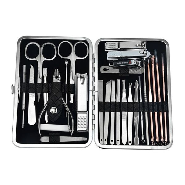 nail art kits 27 pcs cutter pedicure scissors set makeup kit stainless steel eagle hook portable manicure clipper tool
nail art kits 27 pcs cutter pedicure scissors set makeup kit stainless steel eagle hook portable manicure clipper tool
