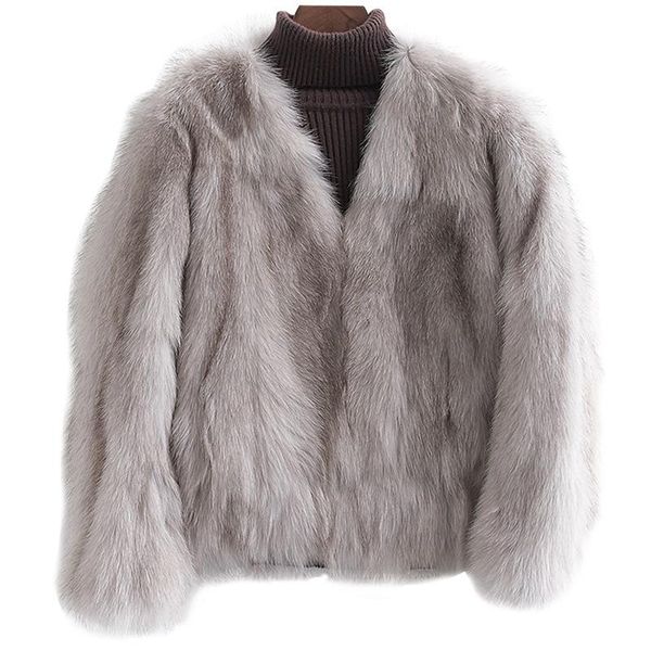 women's fur & faux winter real autumn korean short jacket women clothes vintage natural coat chaqueta mujer my1018, Black
women's fur & faux winter real autumn korean short jacket women clothes vintage natural coat chaqueta mujer my1018, Black