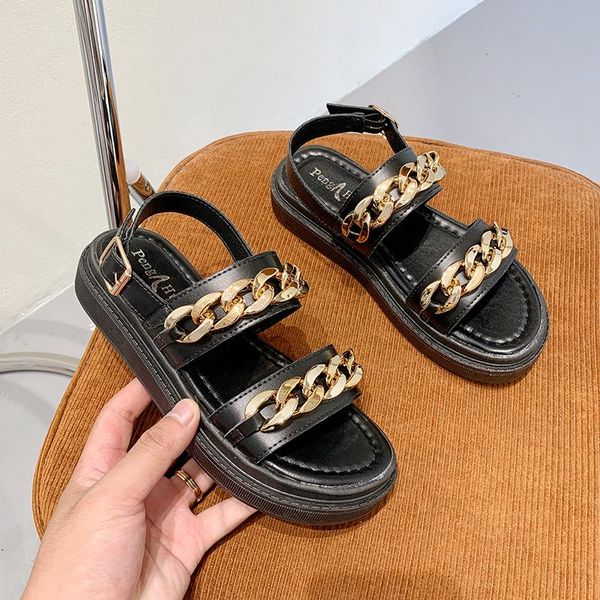 sandals sport women 2021 summer metal accessories open toe ladies shoes platform sandal designer sandalia de mujer, Black
sandals sport women 2021 summer metal accessories open toe ladies shoes platform sandal designer sandalia de mujer, Black