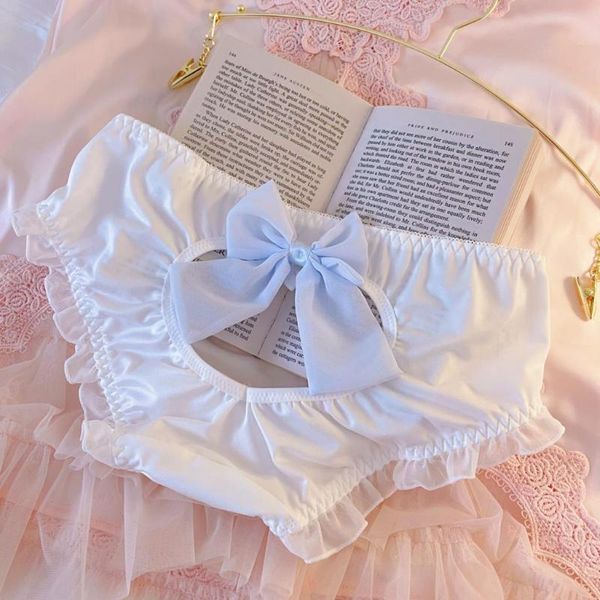 women's panties japanese style milk silk back peach heart hollow out big bow cute lotus leaf maid underwear, Black;pink
women's panties japanese style milk silk back peach heart hollow out big bow cute lotus leaf maid underwear, Black;pink