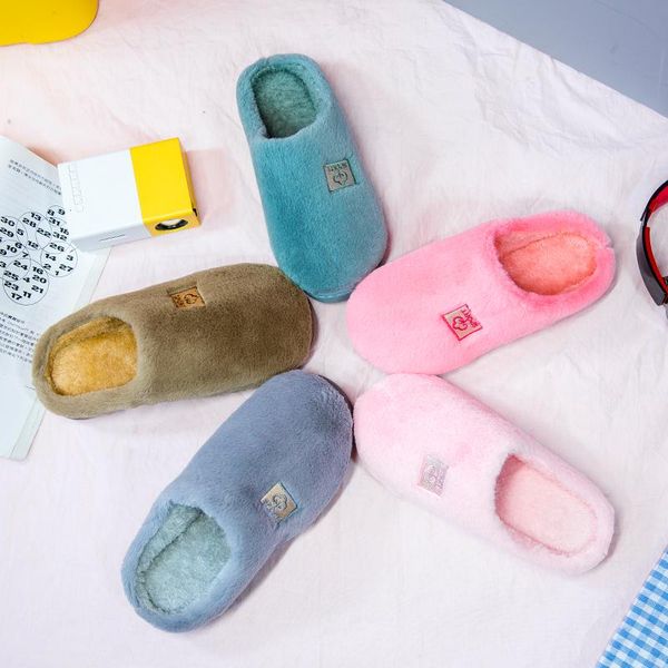slippers cotton women men winter shoes soft plush non-slip floor indoor furry slipper for house home, Black
slippers cotton women men winter shoes soft plush non-slip floor indoor furry slipper for house home, Black