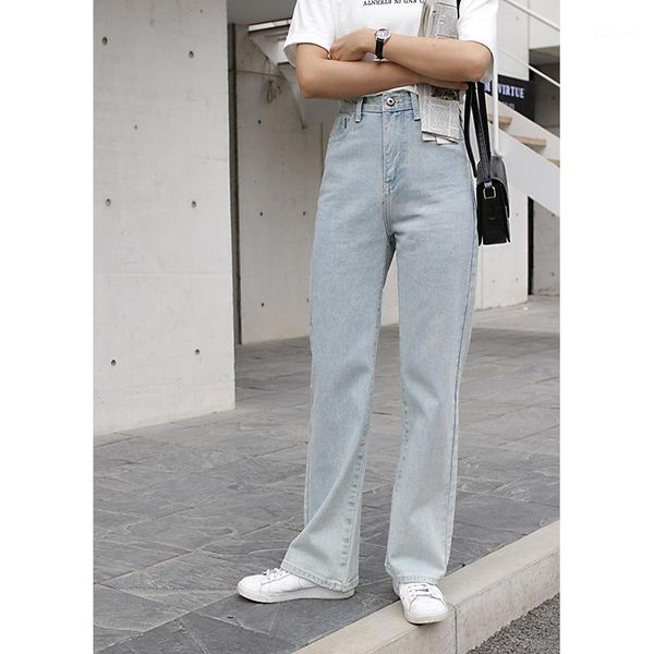 women's jeans legs show high waist light blue loose wide-legged han edition washing grinding white long pants
women's jeans legs show high waist light blue loose wide-legged han edition washing grinding white long pants