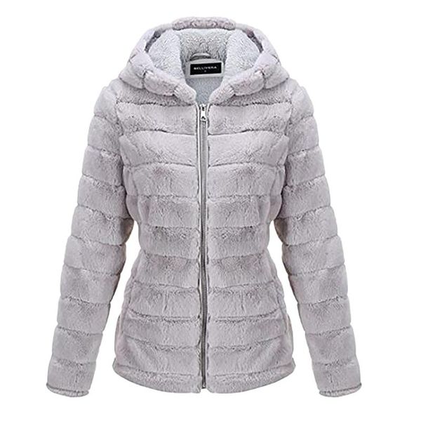 women's jackets women plush jacket coat 2021 fashion winter thicken warm solid long sleeve zipper hooded female outerwear chic sweatshi, Black;brown
women's jackets women plush jacket coat 2021 fashion winter thicken warm solid long sleeve zipper hooded female outerwear chic sweatshi, Black;brown