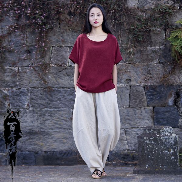 capris 2021 of the female vintage cotton linen pants solid ladies elastic waistline harem a349, Black;white
capris 2021 of the female vintage cotton linen pants solid ladies elastic waistline harem a349, Black;white